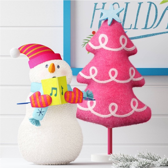 Target Wondershop Caroling Stuffed Weighted Snowman Figure - Picture 8 of 14